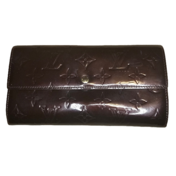 Louis Vuitton Patent Leather Vernis Burgundy Wallet - Picture 1 of 11